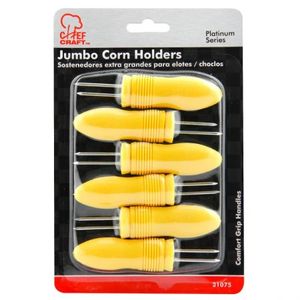 Pincho Mazorca Chef Craft 21Cm Amarillo 6 Ud Acero 21075