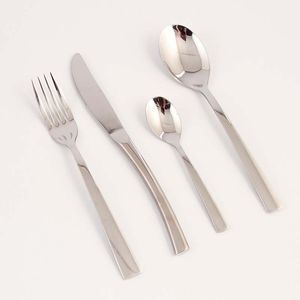 Cubiertos Expressions Bari Plateado 16 Pz Acero Inoxidable 2543