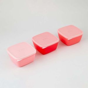 Recipientes Joie 3 Pz Rosa 1000 Ml Abs 27129