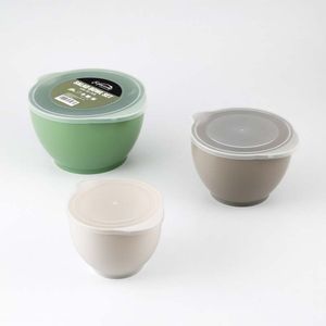 Bowl Expressions Set 3 Ud Verde Plastico Ms09