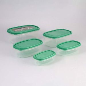 Recipientes Expressions Set 5 Ud Transparente Plastico Mb12