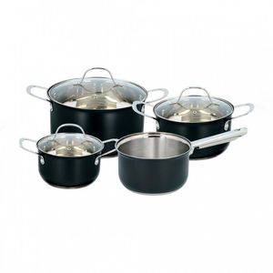 Bateria Alpina Negro 7 Ud Acero Inoxidable 871125217392