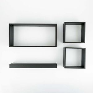 Repisa Expressions 4 Pzs 45X10X22Cm Madera Mdf Ge10G00058