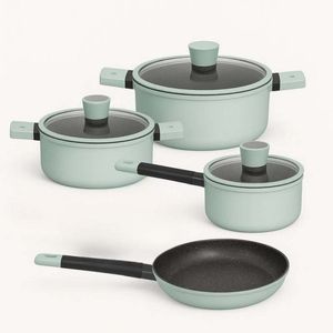 Bateria Kw Soho Verde 7 Pz Aluminio Forjado Kwsoho