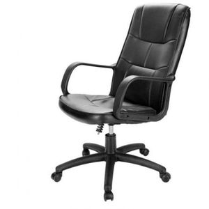 Silla Escritorio Expressions 137X84X81Cm Negro Cuero Sintetico