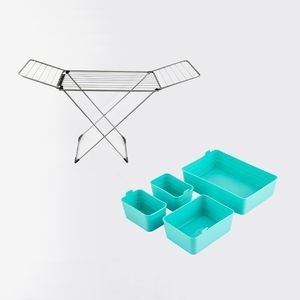 Tendedero+ Ege Cajas Org 177X55X104Cm Plateado Ace