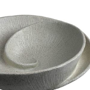 Centro De Mesa Concepts Espiral Mali 29X11X27Cm Blanco Poliresina