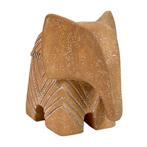 Figura Deco Concepts Elefante Mali 16X5X9Cm Beige Poliresina