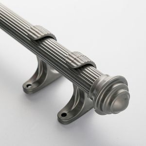 Set Cortinero Dark Silver 200X3Cm Gris Oscuro Aluminio Rm1691