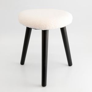 Puff Expressions Con Patas 38X40X38Cm Beige Tela Ge10E00102