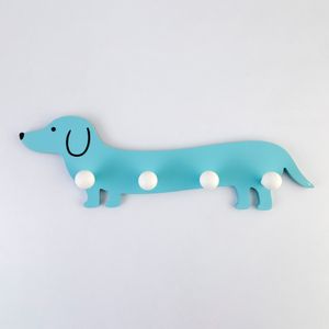 Perchero Pared Expressions Infantil Perro 48X5X14Cm Azul Mdf Ge10G00032