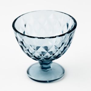 Copa Helado Qing Ping Guo Azul 300 Ml 6 Ud Vidrio