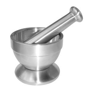 Mortero Bene Casa 11X16Cm Plateado Acero Inoxidable Bc-93244