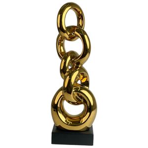 Figura Concepts Cadena Golden Spring 15X43X10Cm Dorado Ceramica