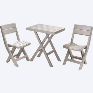 Combo Plegable Barú, 1 Mesa Rectangular, 2 Sillas