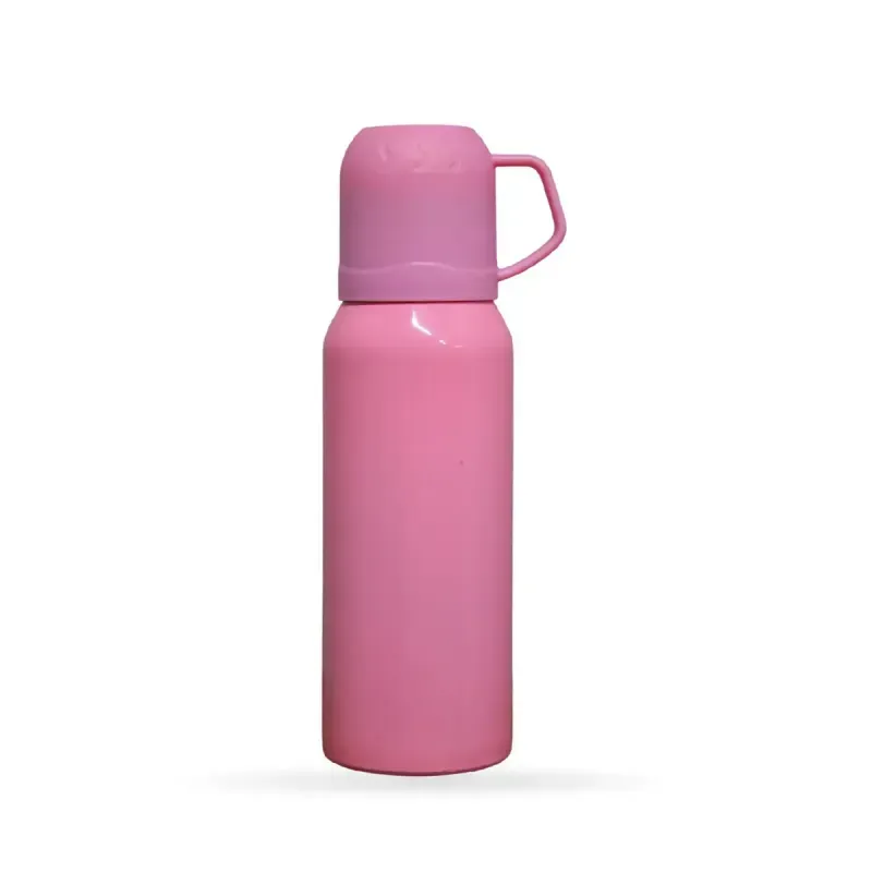 Termo Rosa 3 Tazas Viaje 500ml Acero Inoxidable - Home Sentry