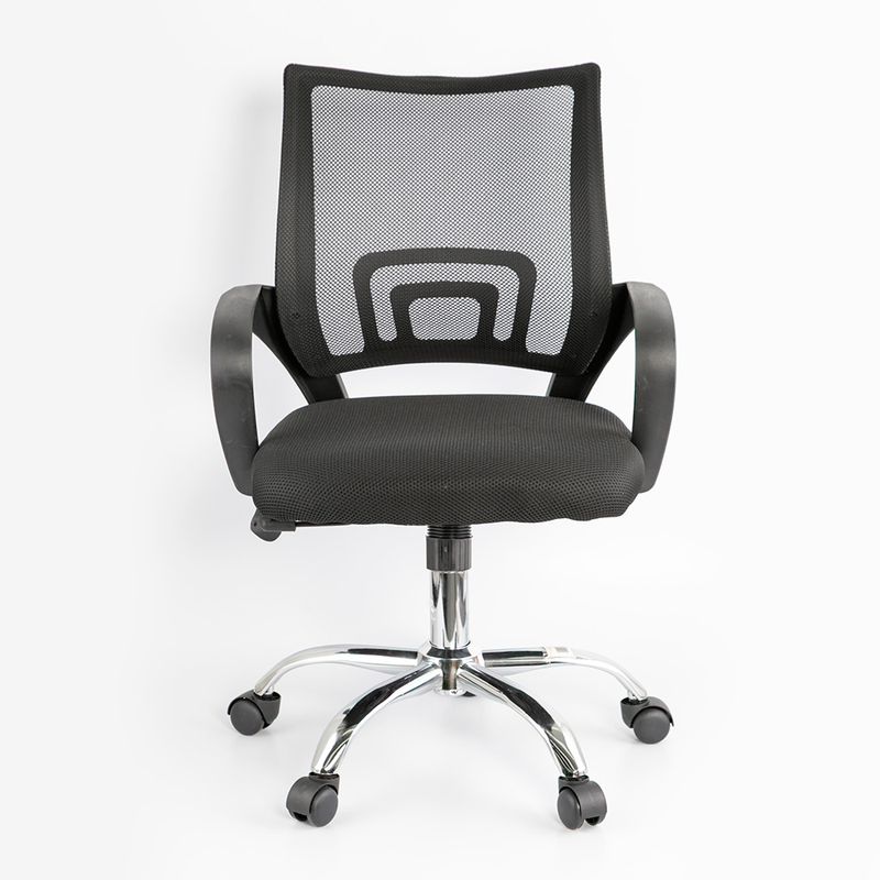 Silla De Escritorio Expressions Domus 56X97X48Cm Negro Malla - Home Sentry